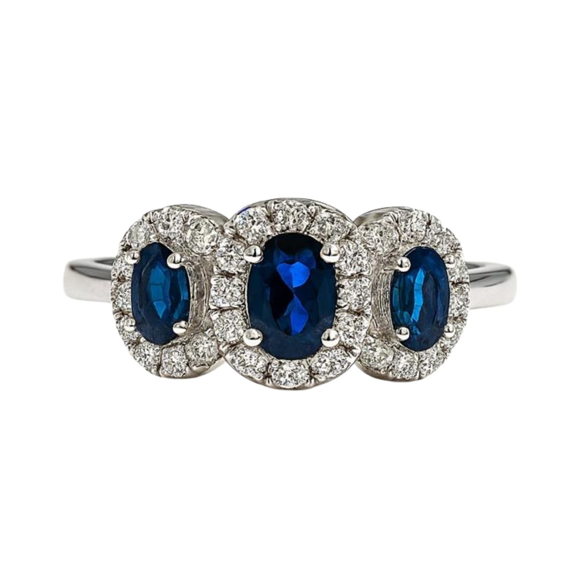 JOYAS LANDEROS - Anillo Tres Rosetas Plata Rodinada 925