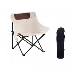GENERICO - SILLA PLEGABLE PARA CAMPING COLOR BEIGE TF