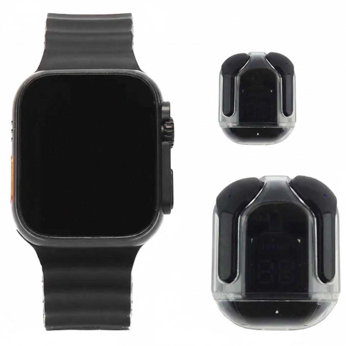 GENERICO - Reloj Smartwatch Kit Modelo Tz-22 Ultra Audifonosbluetooth Negro Varios Negro