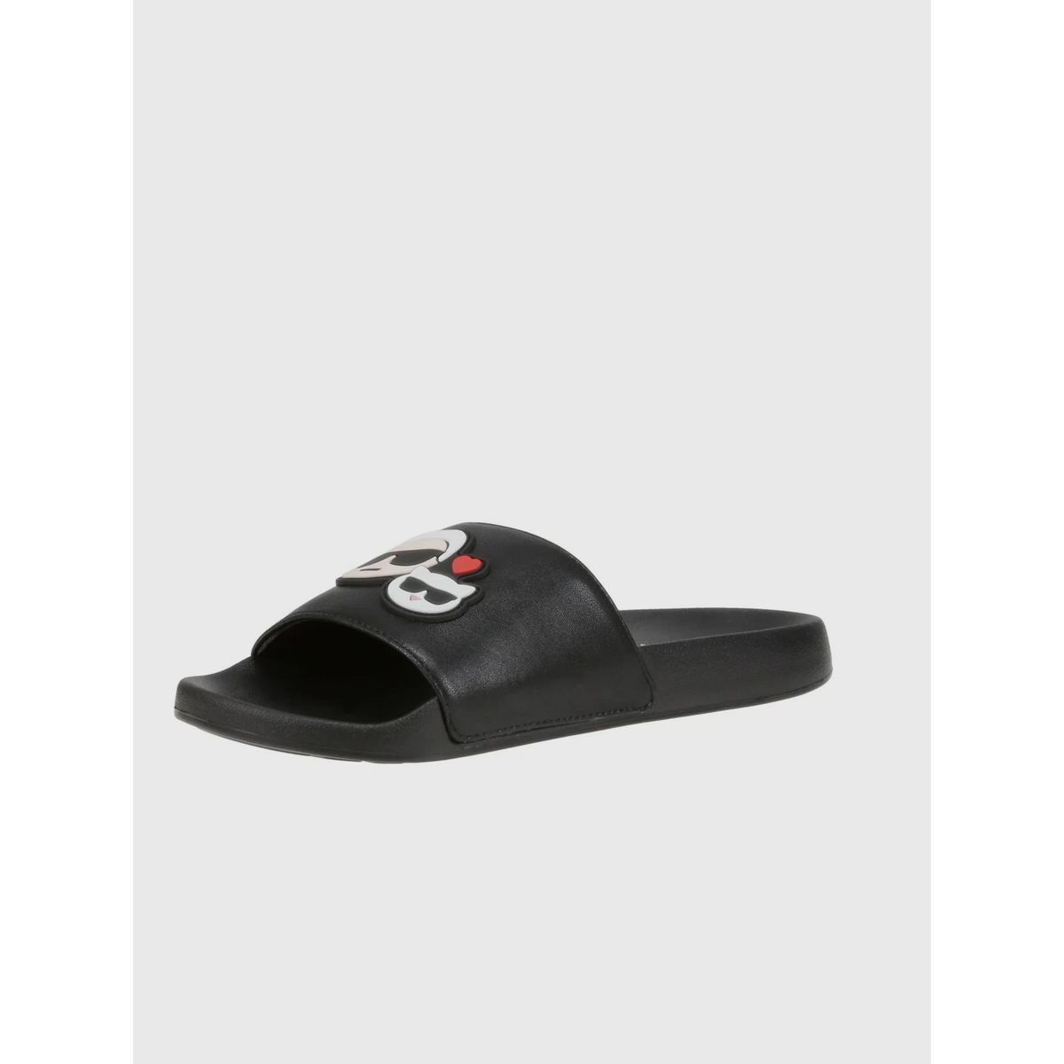 KARL LAGERFELD - Sandalias negras con diseño gráfico Ikon