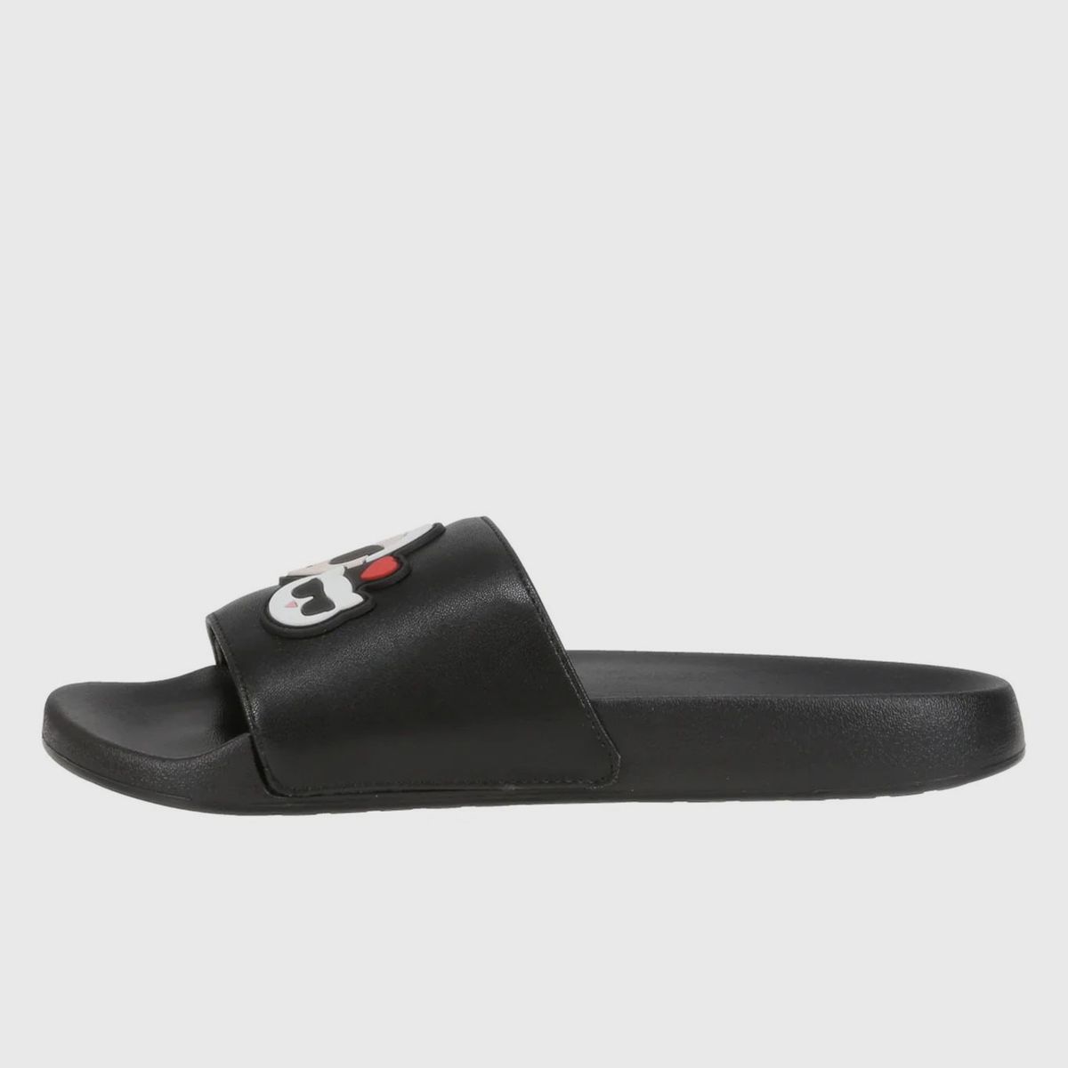 KARL LAGERFELD - Sandalias negras con diseño gráfico Ikon
