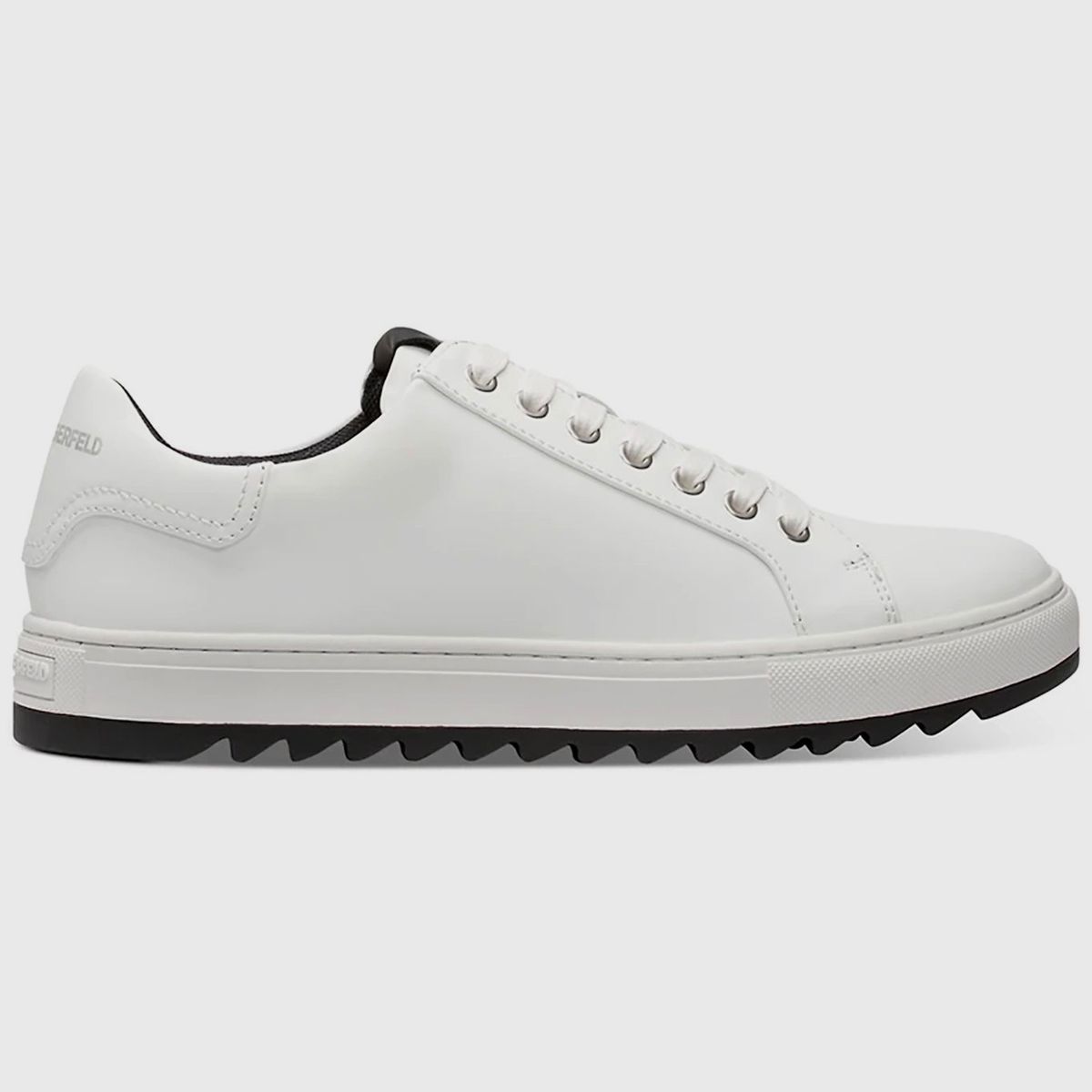 KARL LAGERFELD - Zapatillas de cuero con suela dentada estilo urbano