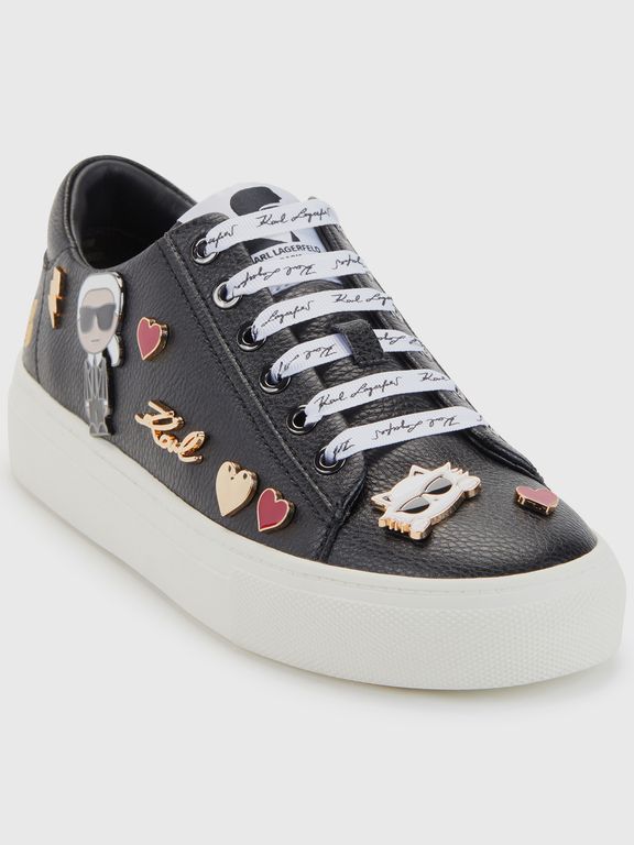 Zapatillas cordones Cate pins Negro