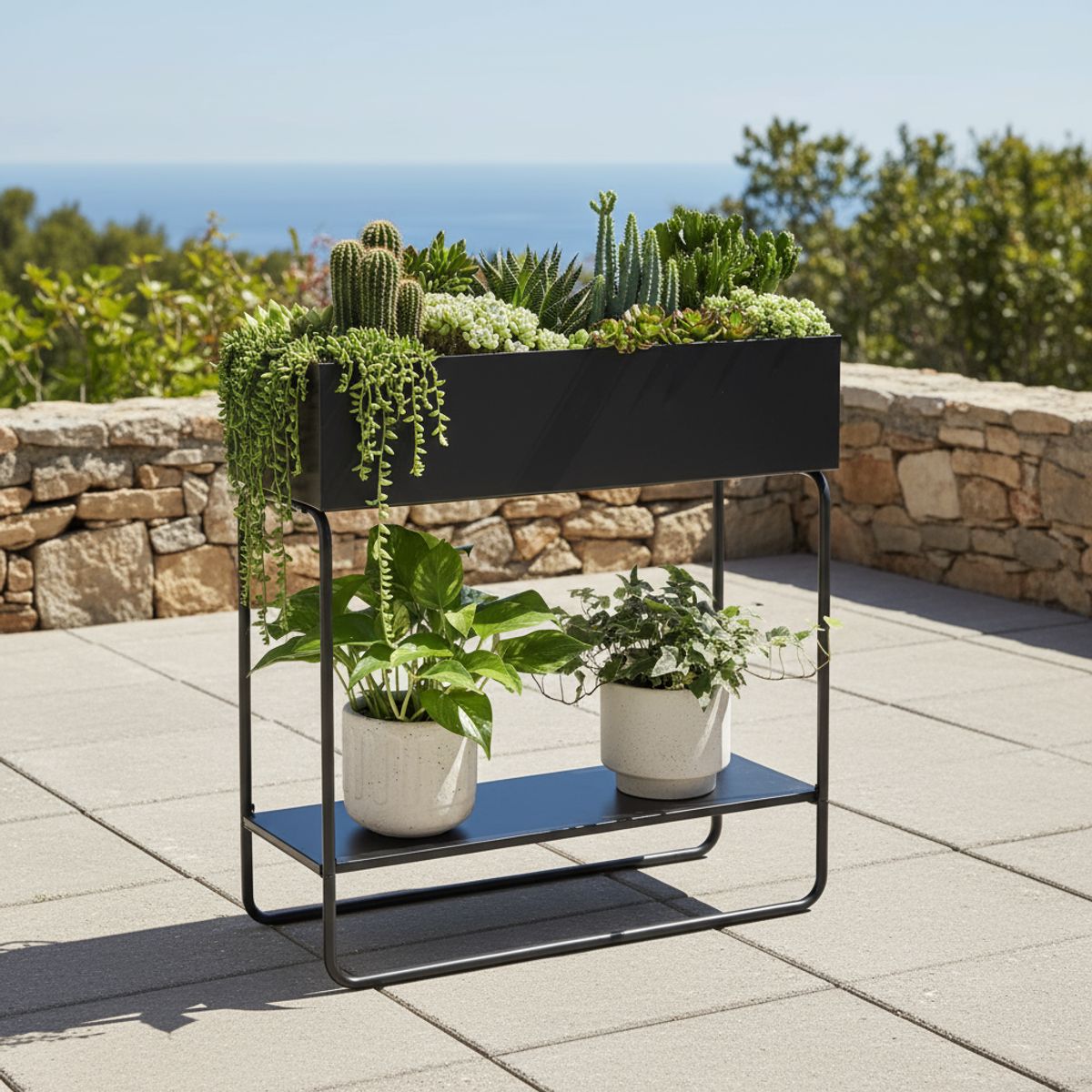 SUNNYYARD - Jardinera Macetero Rectangular Plantas Urban Sunnyyard