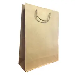 GENERICO - BOLSA DE REGALO PAPEL KRAFT 36X27 CM X12 UNI