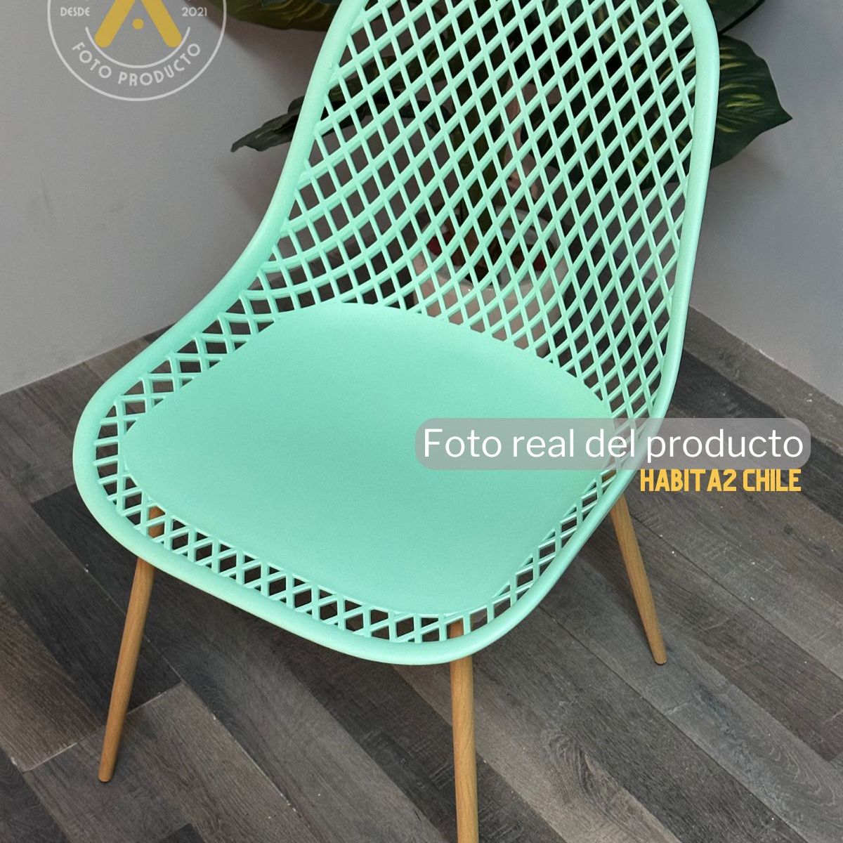 HABITA2 CHILE - Pack 4 silla panal- enrejada de polipropileno