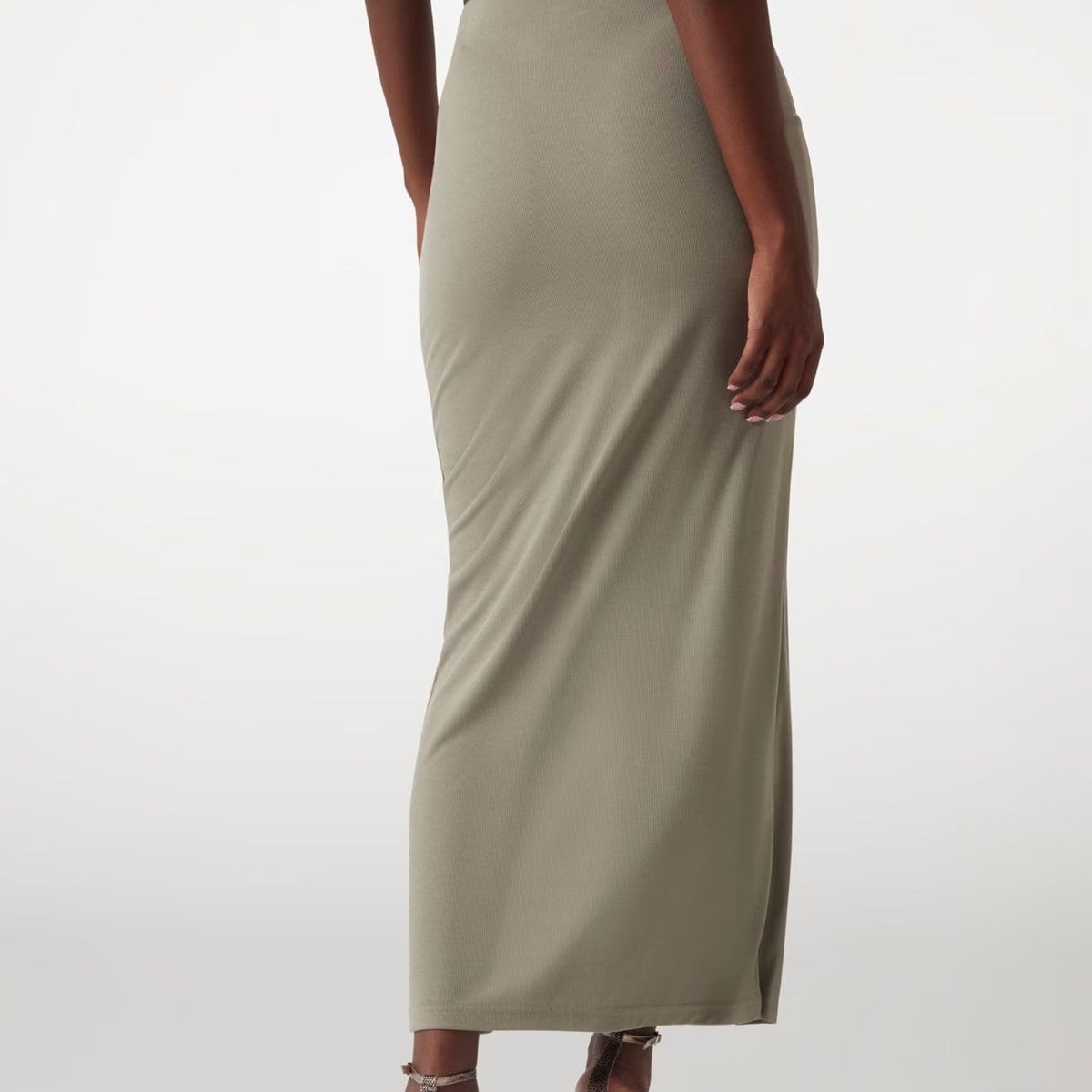 GUESS - Falda Aimee Jewel Drap Skirt Verde Claro