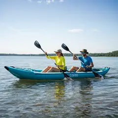 SEAWAVE - Kayak Inflable 2 Personas Con Remo Plegable