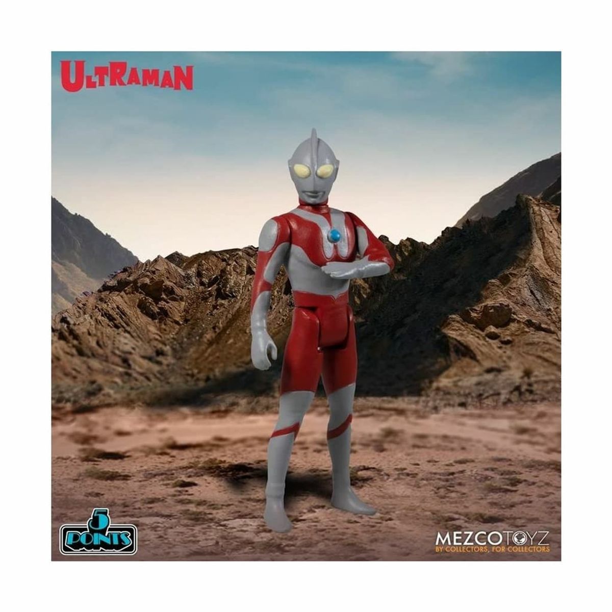 MEZCO - Figura de acción Mezco Ultraman y Red King en caja de PVC