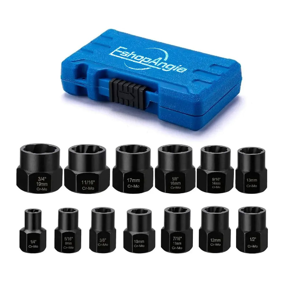 ESHOPANGIE - Kit De Dados Herramientas Juego Dados Extractores 14 A 19mm