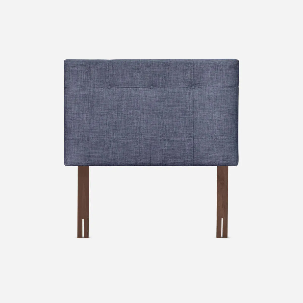 ROSEN - Cama Indie 1 Plaza Pata Acero + Respaldo New Bennet Denim