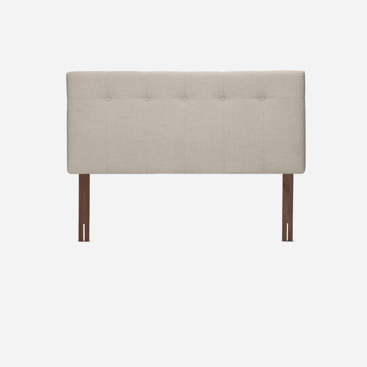 ROSEN - Cama Indie 2 Plazas Pata Acero DB +Respaldo New Bennet Beige