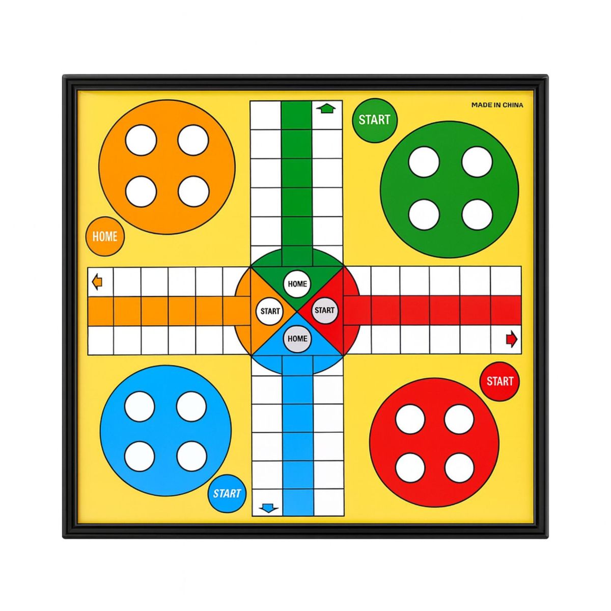GENERICO - Juego de Mesa Ludo de 24x24x2cm Tablero Clasico