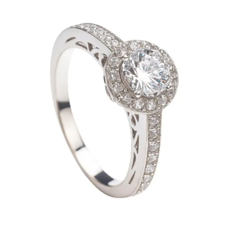 Anillo Roseta Riel Plata 925 Plateado 12