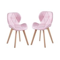 Pack 2 Silla de comedor radar wood asiento ecocuero