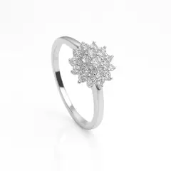 JOYAS LANDEROS - Anillo Roseta Plata 925