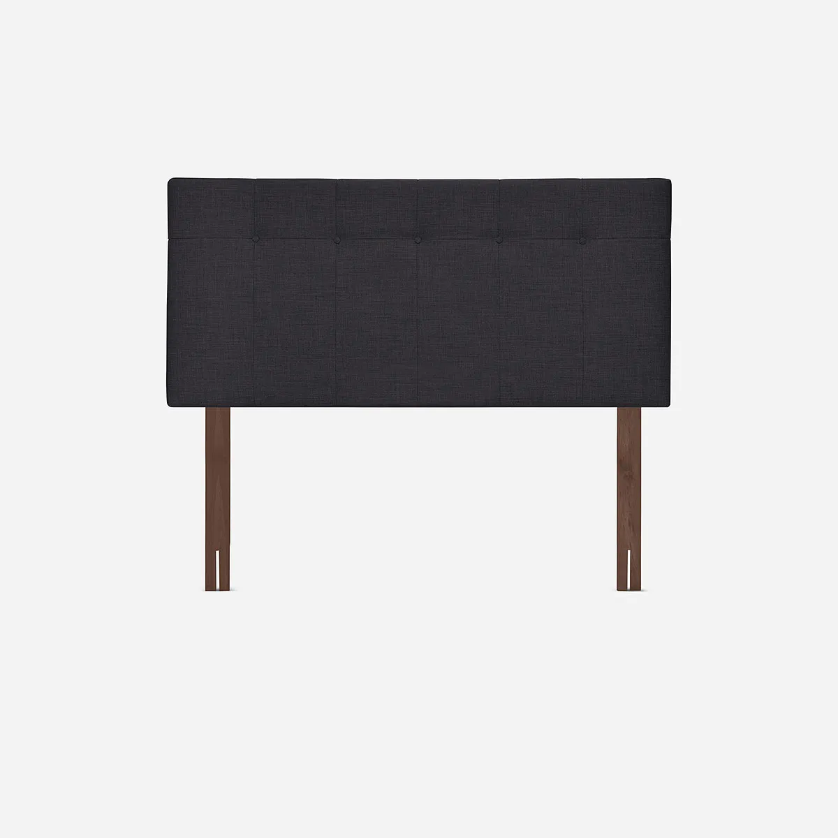 ROSEN - Cama Europea Autonomy Sky 2 Plazas Pata Madera + Respaldo New Bennet Grafito