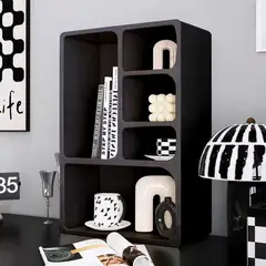 SANTU HOME & DECO - Repisa Organizador Geométrico Bogen Negro