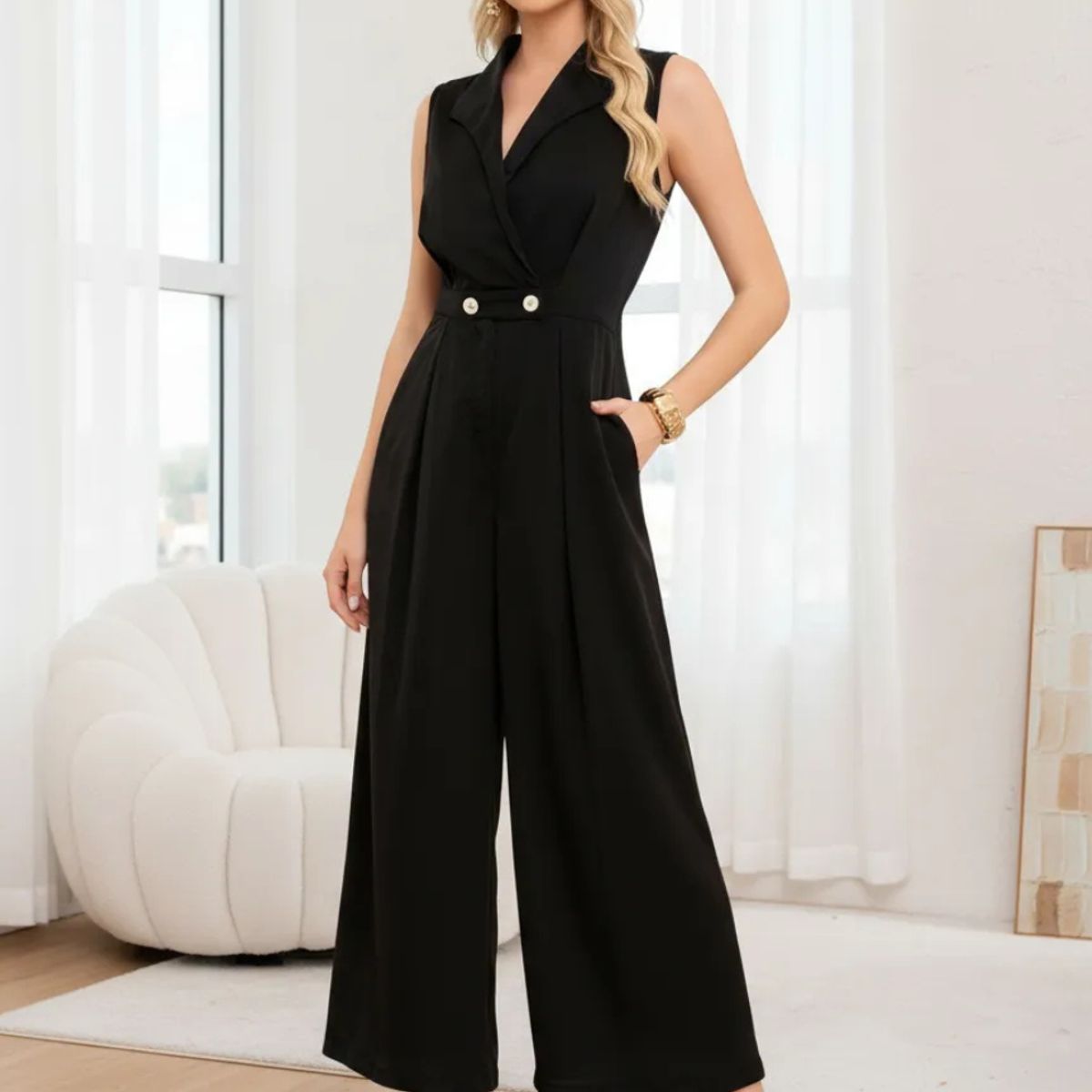 LOOK SHOP - Enterito Largo Mujer Formal, Elegante 3356