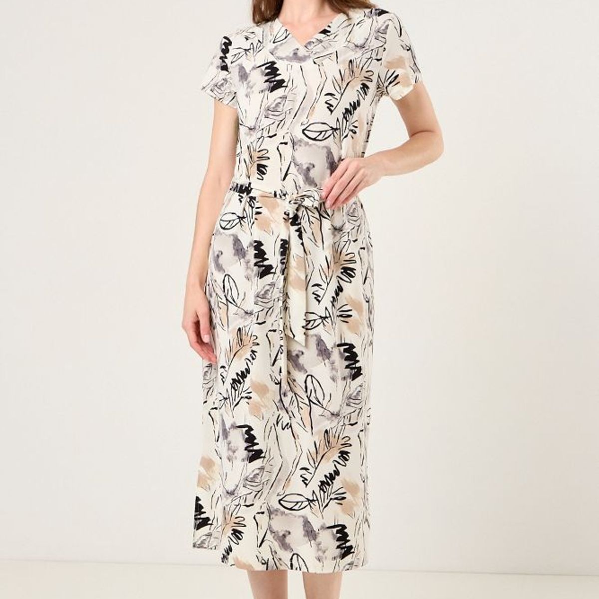 MA GRIFFE - Vestido Fantasia Mujer Crudo Magriffe