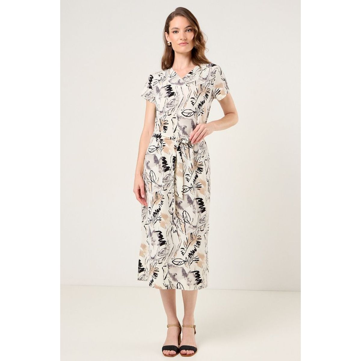 MA GRIFFE - Vestido Fantasia Mujer Crudo Magriffe