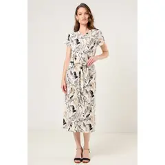 MA GRIFFE - Vestido Fantasia Mujer Crudo Magriffe
