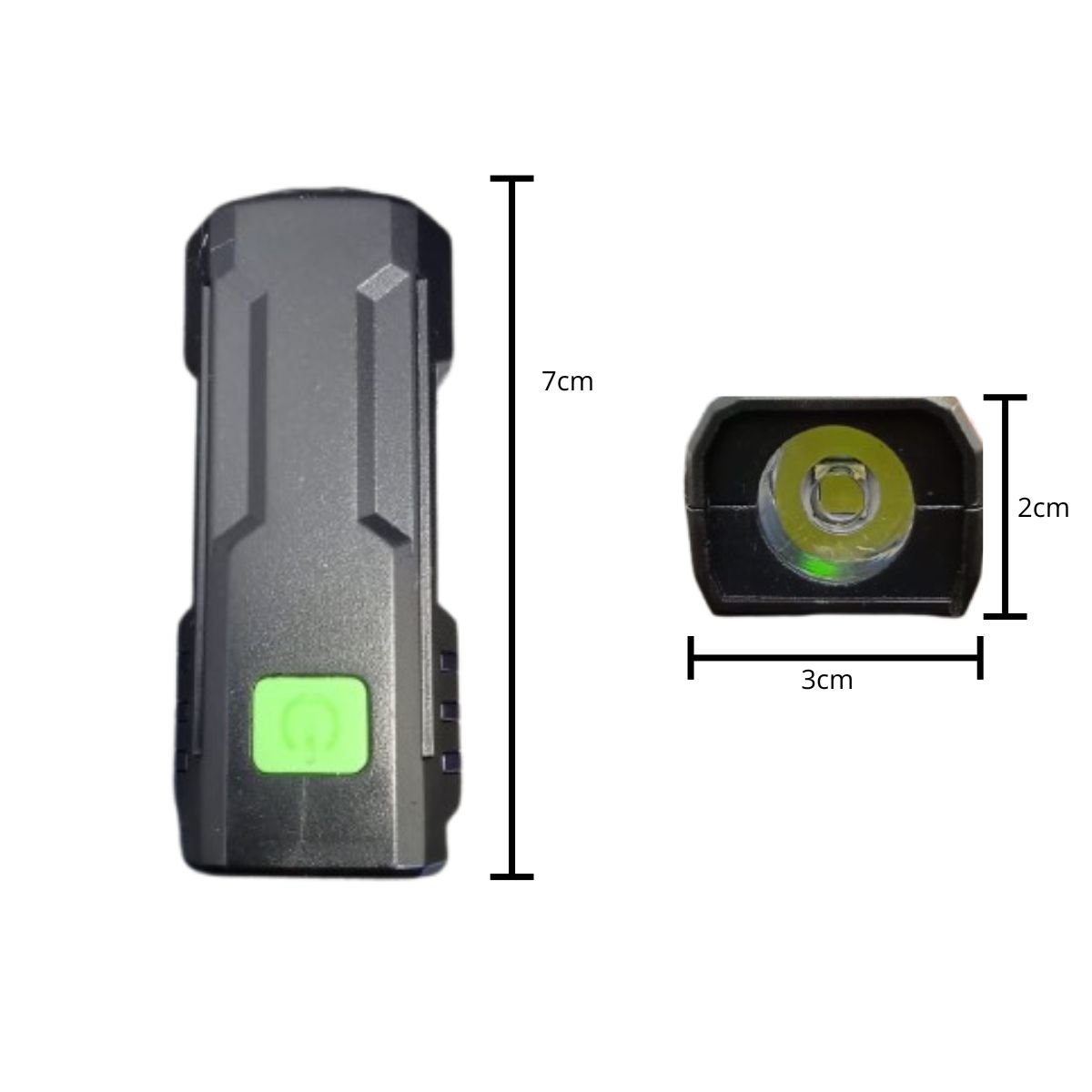 GENERICO - Luz Linterna Bicicleta Carga Rápida USB