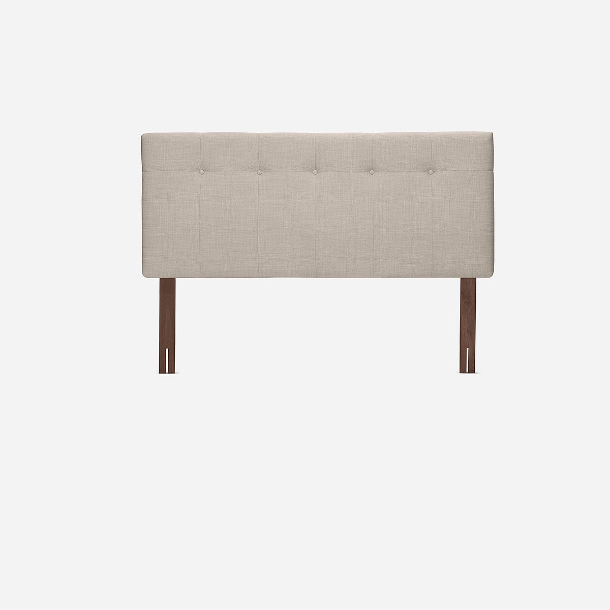 ROSEN - Cama Europea Art 4 de 2 Plazas + Respaldo New Bennet Natural