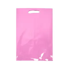 GENERICO - BOLSA DULCE 16X25 PASTEL ROSADO X10UNI