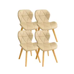 HABITA2 CHILE - Pack de 4 Silla Aviador Mariposa Radar Wood