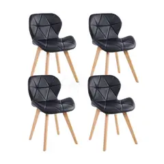 HABITA2 CHILE - Pack de 4 Silla Aviador Mariposa Radar Wood
