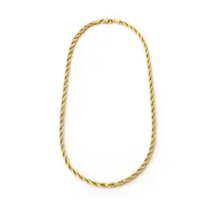 JOYAS LANDEROS - Cadena Turbillón 60cm Enchapado en Oro de 18k