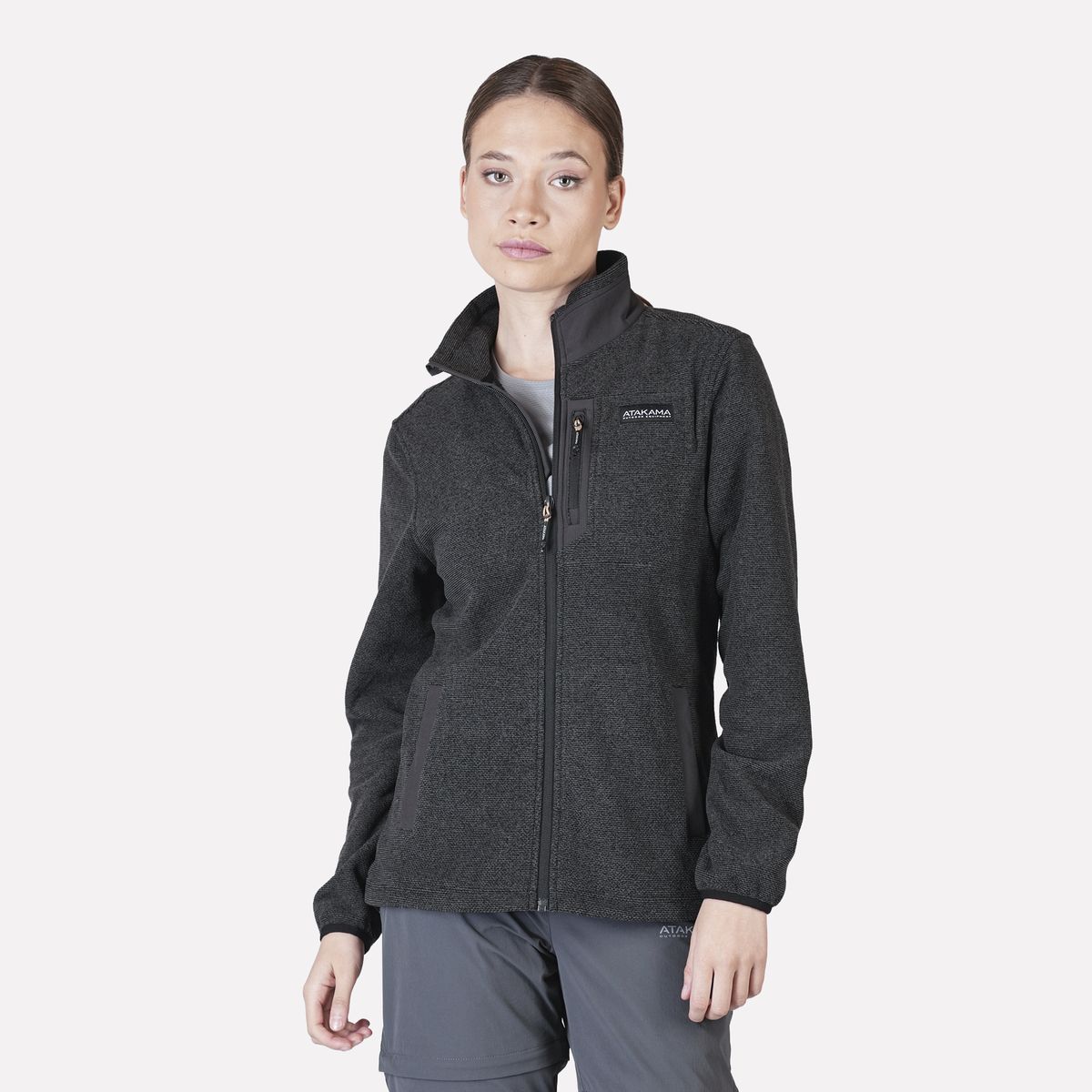 ATAKAMA OUTDOOR - Polar Mujer Full Zip Texturado Ventisquero Atakama Outdoor