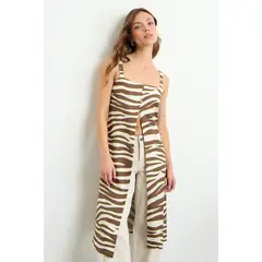 IO - Blusa Fantasia Mujer Café