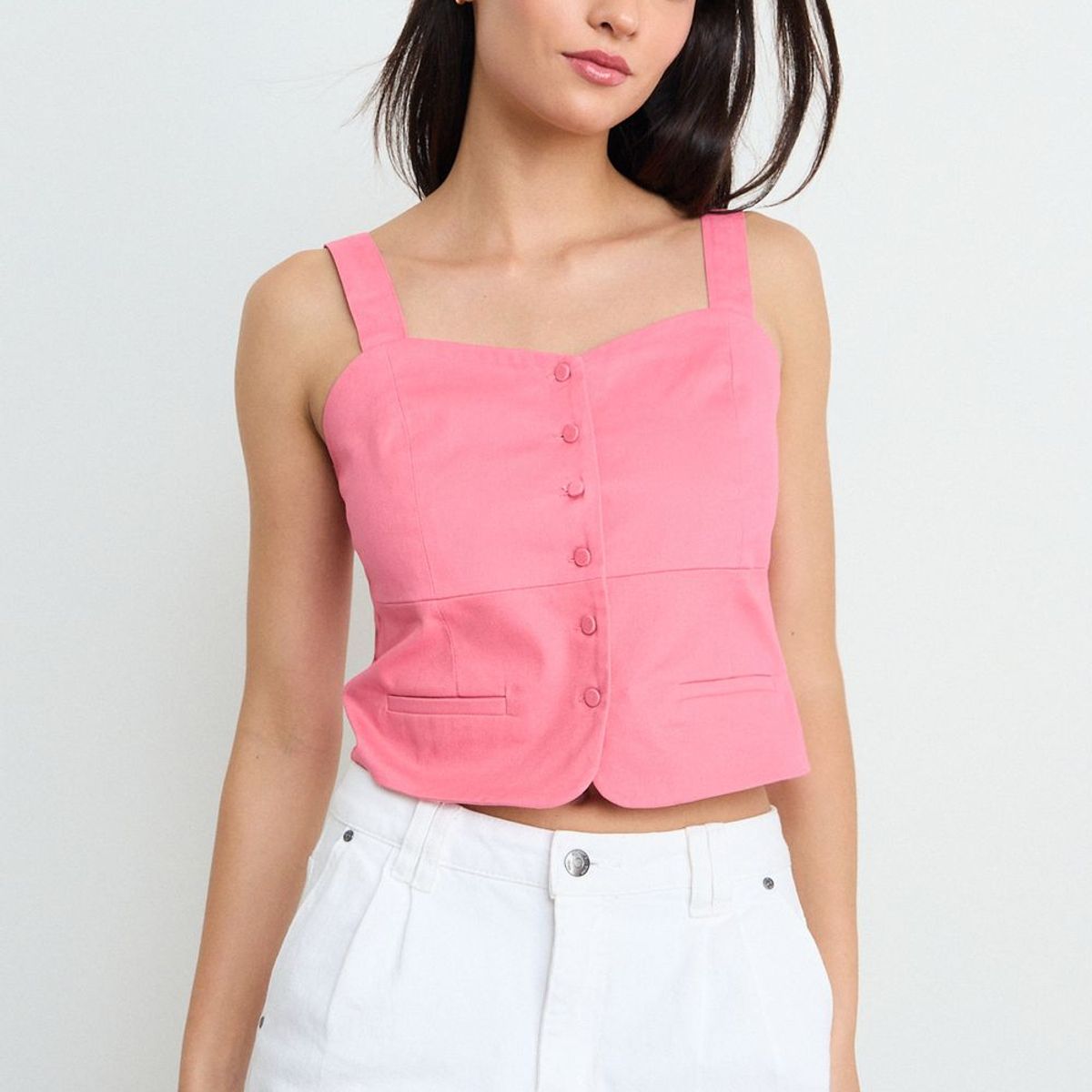 IO - Blusa Lisa Mujer Naranjo Io