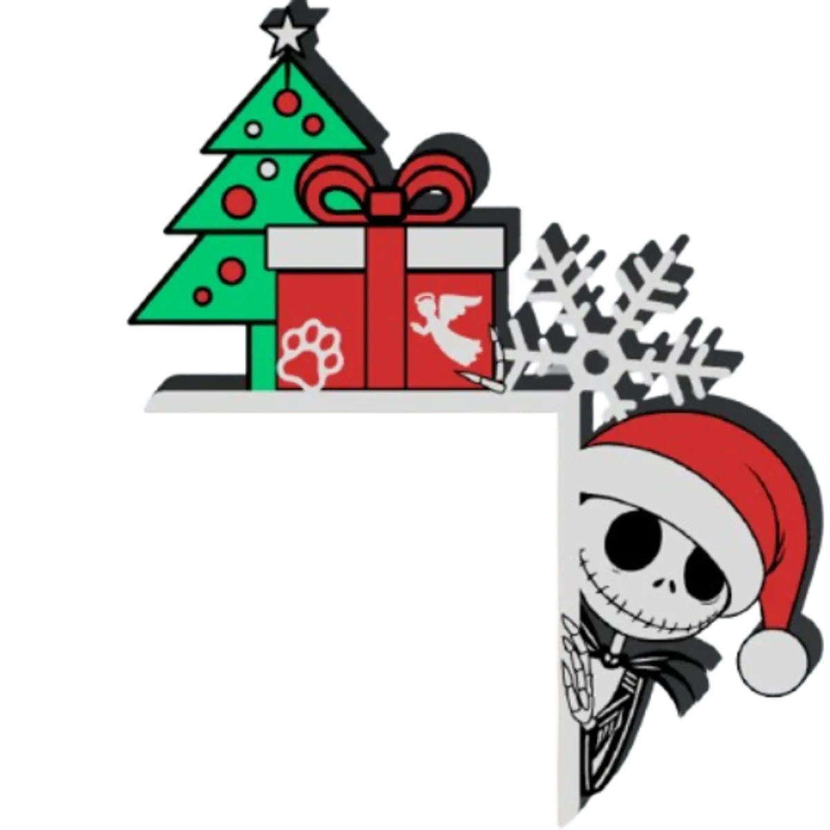 GENERICO - Adorno Navideño - Esquina de puerta 2025
