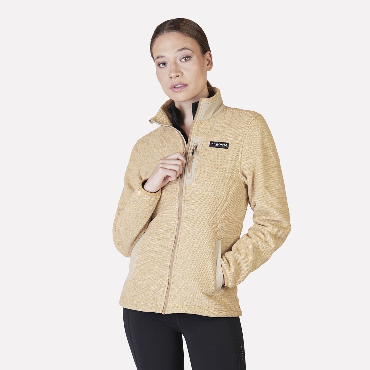 ATAKAMA OUTDOOR - Polar Mujer Full Zip Texturado Ventisquero Atakama Outdoor