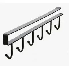 GENERICO - Soporte Metal Colgador Tazas 6 Ganchos Cocina Y Tazas