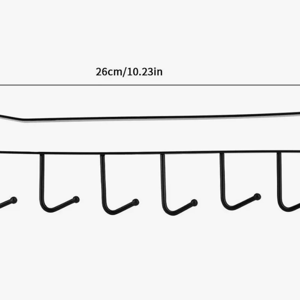 GENERICO - Soporte Metal Colgador Tazas 6 Ganchos Cocina Y Tazas