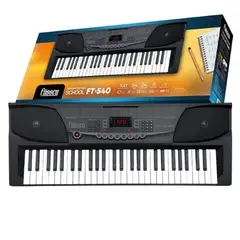 FUSSEN - Teclado Piano Electric School 54 Teclas Ft570 - 9578 Negro Instrumento Musical