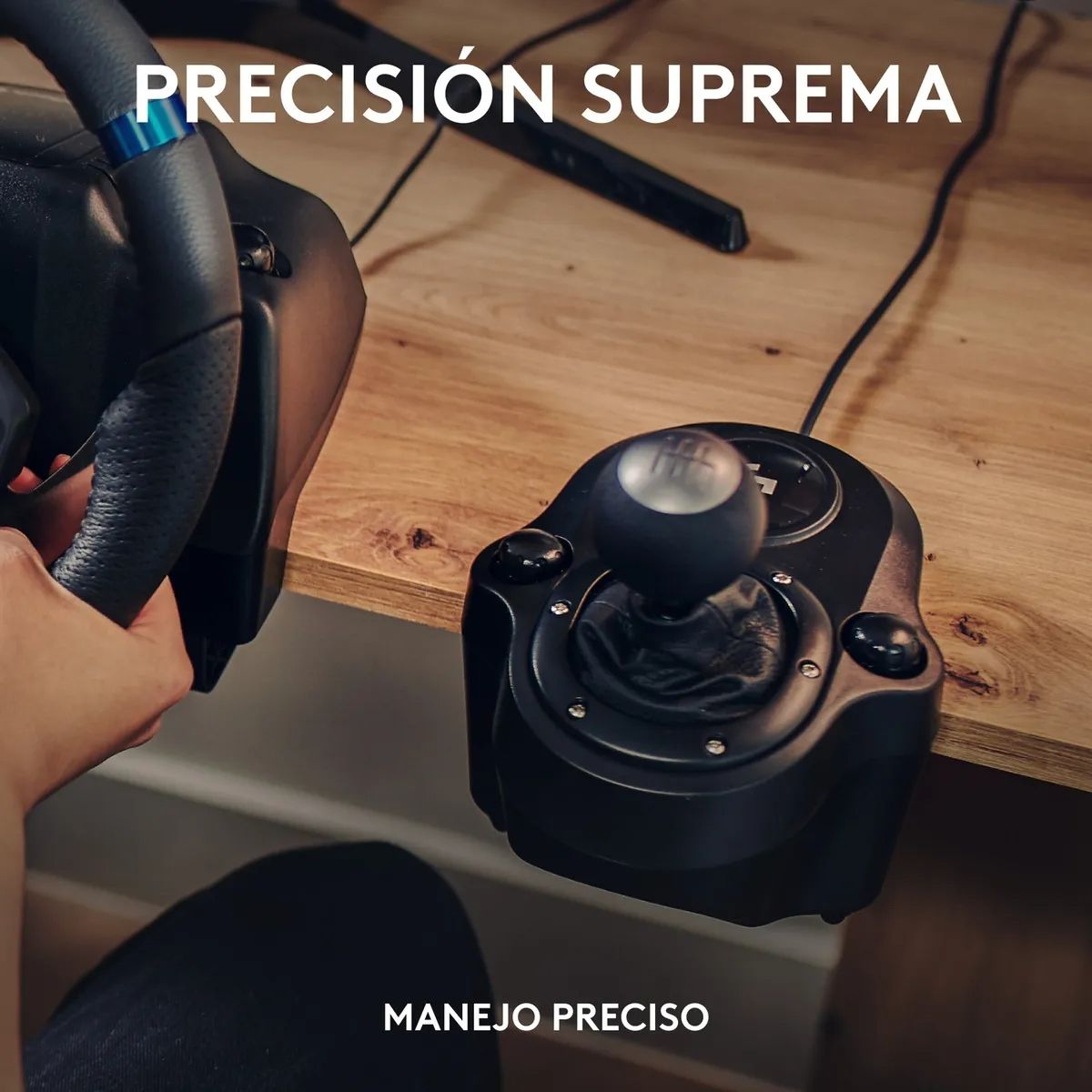 LOGITECH - kit Volante Negro Con Pedales Y Palanca Logitech Com01