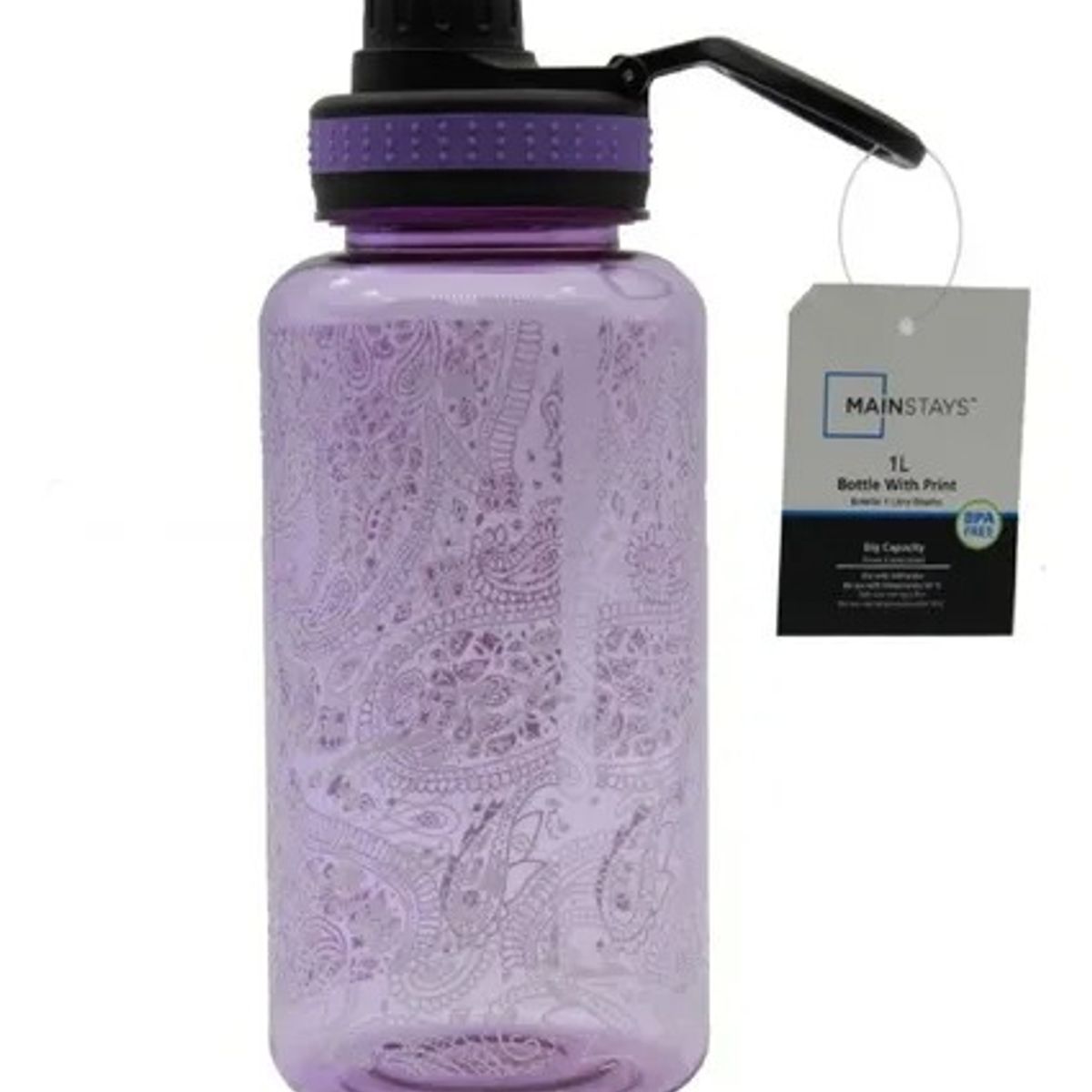 MAINSTAYS - Botellas Agua 1 Lt Mainstays Diseños Lila