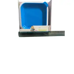 GENERICO - Plato rosado reversible 2 en 1 bajo y hondo libre BPA Azul