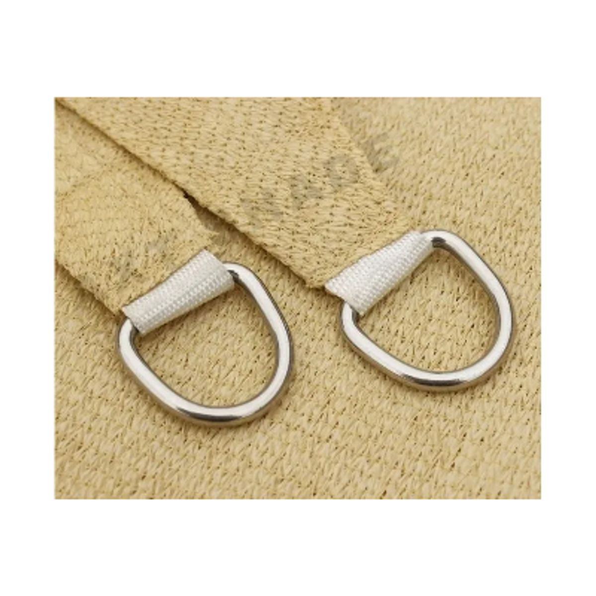 GENERICO - Toldo Vela Sombra Rectangular 3x3 Mts Beige Beige