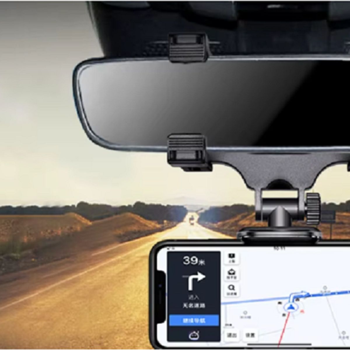 GENERICO - Soporte de teléfono para coche colgante para Tapasol