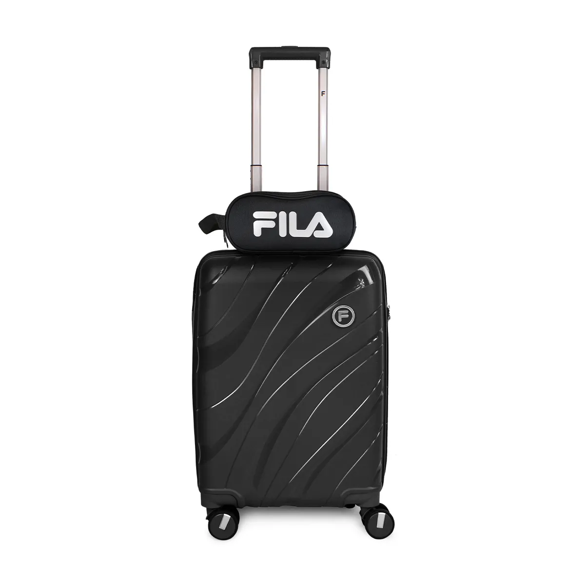 F - Pack Maleta cabina Lola negra 10K + Estuche Spark silver