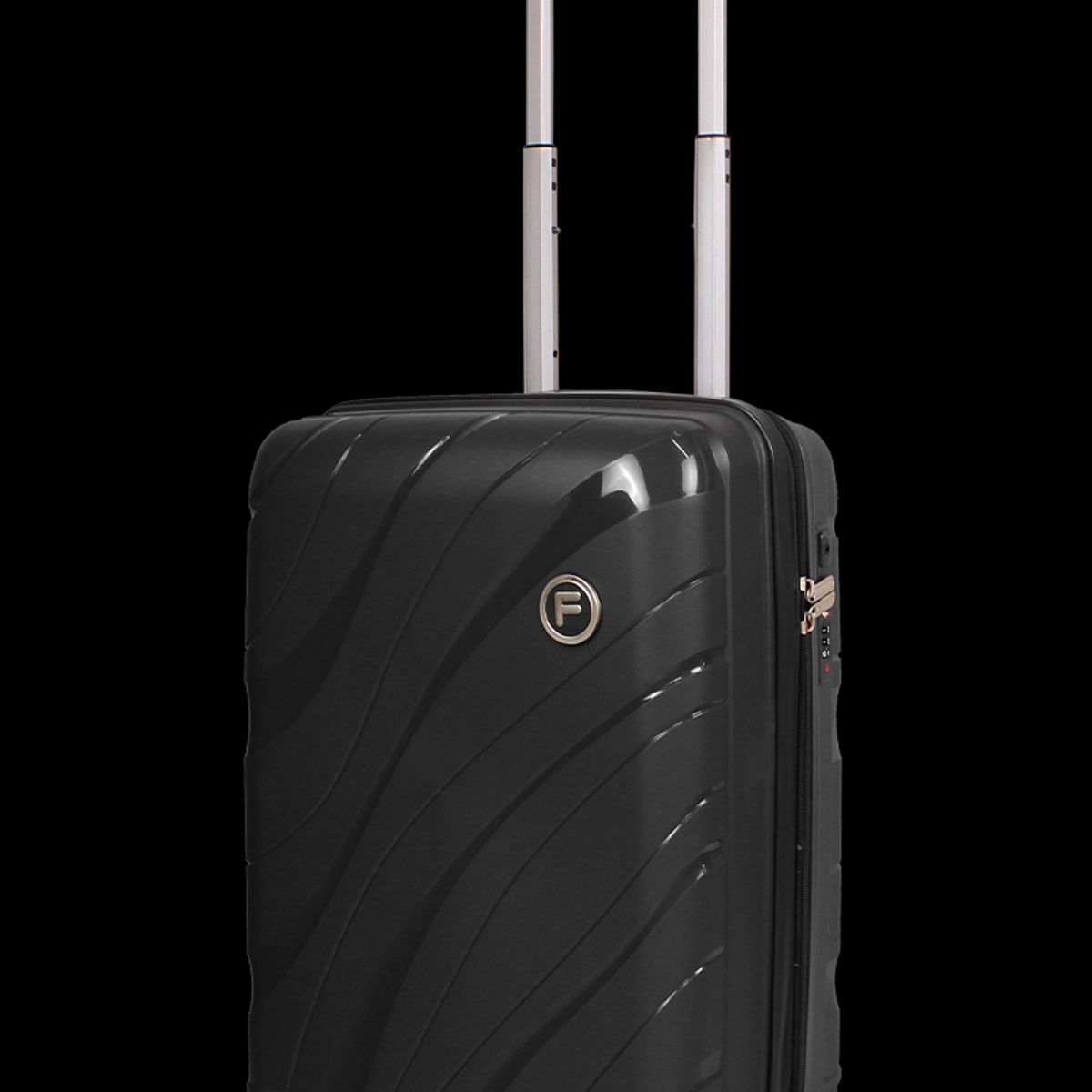 F - Pack Maleta cabina Lola negra 10K + Estuche Spark silver