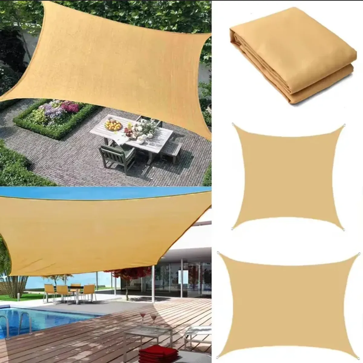 GENERICO - Toldo Cuadrado 3x4 con Proteccion UV