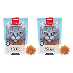 SNAK - X2 Snack Para Gatos Wanpy Tiritas De Pollo 80g C/u