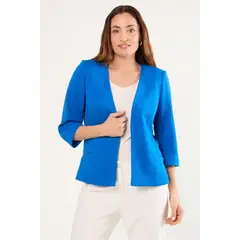 MA GRIFFE - Blazer Mujer Azul Magriffe